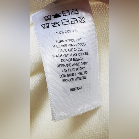 Martha Stewart Collection Ivory White Woman’s L Short Sleeve Top‎ - Picture 6 of 6